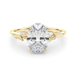 Round Nature Inspired Lab Grown Diamond Engagement Ring - VS1 D/E/F | 14K & 18K Gold | 18K White Gold | Round Lab Diamond | Picasso Gold & Diamond Chicago