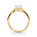 Round Nature Inspired Lab Grown Diamond Engagement Ring - VS1 D/E/F | 14K & 18K Gold | 18K White Gold | Round Lab Diamond | Picasso Gold & Diamond Chicago