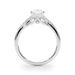 Round Nature Inspired Lab Grown Diamond Engagement Ring - VS1 D/E/F | 14K & 18K Gold | 18K Yellow Gold | Round Lab Diamond | Picasso Gold & Diamond Chicago