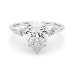Round Nature Inspired Lab Grown Diamond Engagement Ring - VS1 D/E/F | 14K & 18K Gold | Platinum | Round Lab Diamond | Picasso Gold & Diamond Chicago
