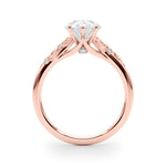 Round Nature Inspired Lab Grown Diamond Engagement Ring - VS1 D/E/F | 14K & 18K Gold | Platinum | Round Lab Diamond | Picasso Gold & Diamond Chicago