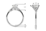 Round Nature Inspired Lab Grown Diamond Engagement Ring - VS1 D/E/F | 14K & 18K Gold | Lab Grown Diamond Engagement Ring | Picasso Gold & Diamond | Chicago