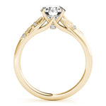 Round Nature Inspired Lab Grown Diamond Engagement Ring - VS1 D/E/F | 14K & 18K Gold | 14K Rose Gold | Round Lab Diamond | Picasso Gold & Diamond Chicago