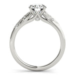 Round Nature Inspired Lab Grown Diamond Engagement Ring - VS1 D/E/F | 14K & 18K Gold | 14K Rose Gold | Round Lab Diamond | Picasso Gold & Diamond Chicago