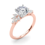 Round Cluster Lab Grown Diamond Engagement Ring - VS1 D/E/F | 14K & 18K Gold | 14K Rose Gold | Round Lab Diamond | Picasso Gold & Diamond Chicago