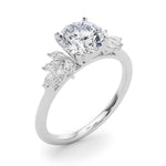 Round Cluster Lab Grown Diamond Engagement Ring - VS1 D/E/F | 14K & 18K Gold | 14K Rose Gold | Round Lab Diamond | Picasso Gold & Diamond Chicago