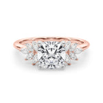 Round Cluster Lab Grown Diamond Engagement Ring - VS1 D/E/F | 14K & 18K Gold | Platinum | Round Lab Diamond | Picasso Gold & Diamond Chicago