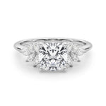 Round Cluster Lab Grown Diamond Engagement Ring - VS1 D/E/F | 14K & 18K Gold | Platinum | Round Lab Diamond | Picasso Gold & Diamond Chicago