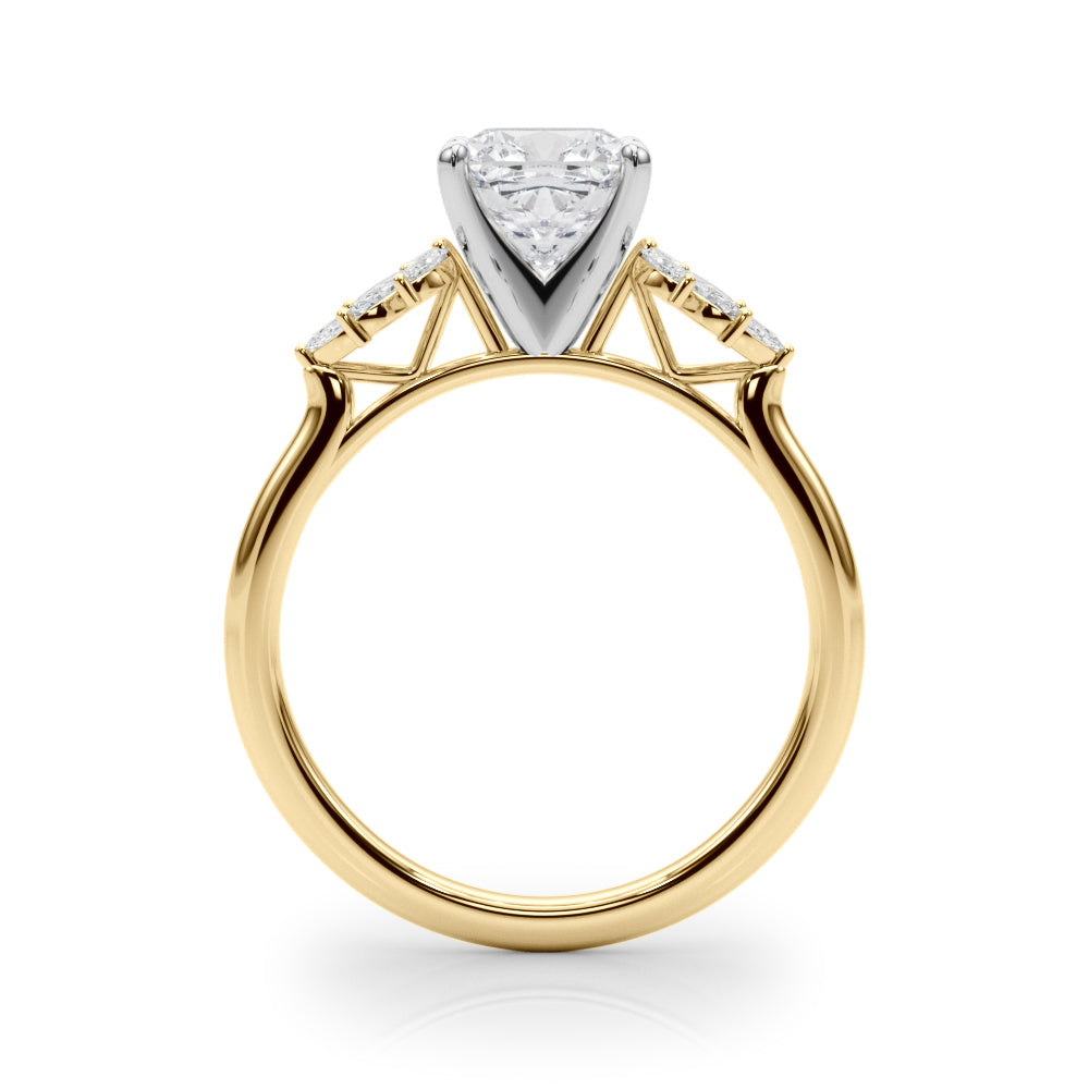 Round Cluster Lab Grown Diamond Engagement Ring - VS1 D/E/F | 14K & 18K Gold | Lab Grown Diamond Engagement Ring | Picasso Gold & Diamond | Chicago