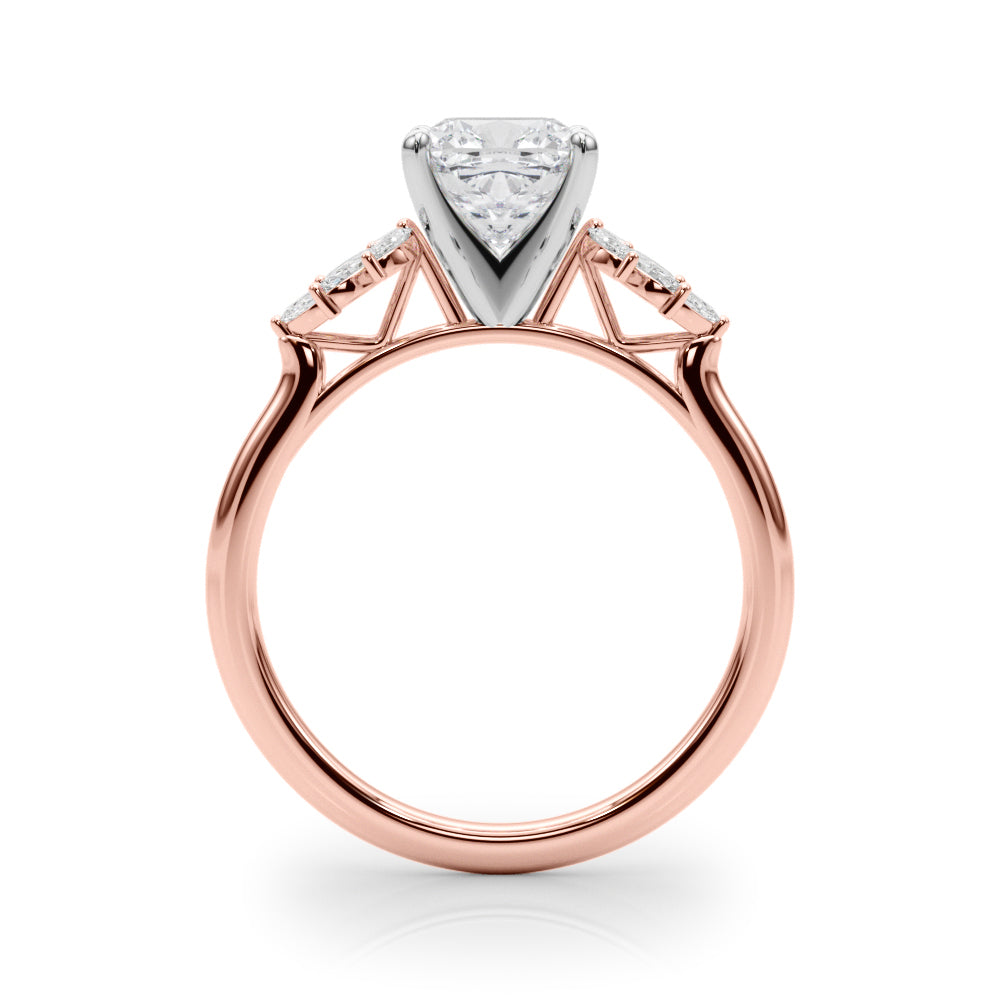 Round Cluster Lab Grown Diamond Engagement Ring - VS1 D/E/F | 14K & 18K Gold | Lab Grown Diamond Engagement Ring | Picasso Gold & Diamond | Chicago