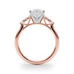 Round Cluster Lab Grown Diamond Engagement Ring - VS1 D/E/F | 14K & 18K Gold | 18K White Gold | Round Lab Diamond | Picasso Gold & Diamond Chicago