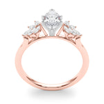Round Cluster Lab Grown Diamond Engagement Ring - VS1 D/E/F | 14K & 18K Gold | Lab Grown Diamond Engagement Ring | Picasso Gold & Diamond | Chicago