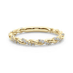 1/5 ct tw Lab Grown Diamond Wedding Band in 14K Yellow Gold