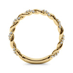 1/5 ct tw Lab Grown Diamond Wedding Band in 14K Yellow Gold