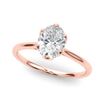 Oval Nature Inspired Lab Grown Diamond Engagement Ring - VS1 D/E/F | 14K & 18K Gold | 14K White Gold | Oval Lab Diamond | Picasso Gold & Diamond Chicago