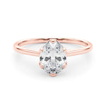Oval Nature Inspired Lab Grown Diamond Engagement Ring - VS1 D/E/F | 14K & 18K Gold | 14K Yellow Gold | Oval Lab Diamond | Picasso Gold & Diamond Chicago