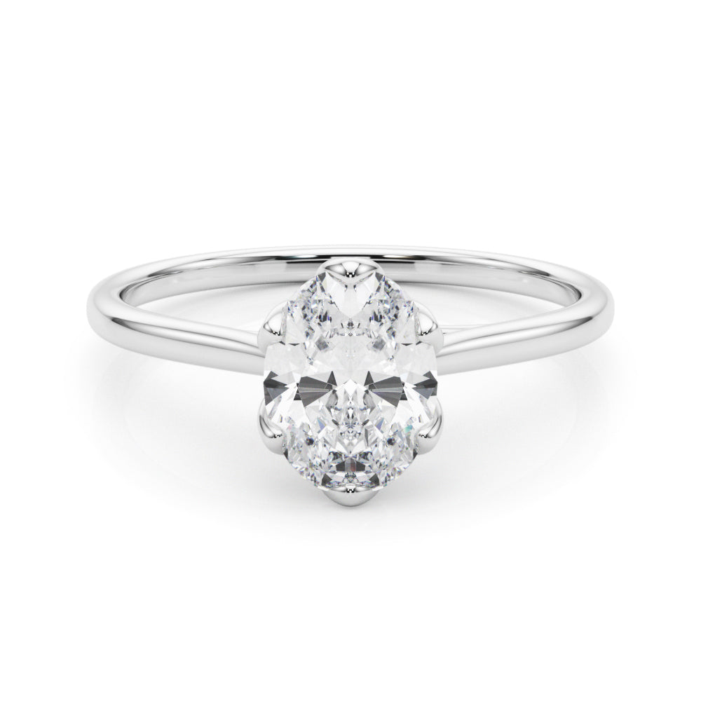 Oval Nature Inspired Lab Grown Diamond Engagement Ring - VS1 D/E/F | 14K & 18K Gold | 14K Rose Gold | Oval Lab Diamond | Picasso Gold & Diamond Chicago