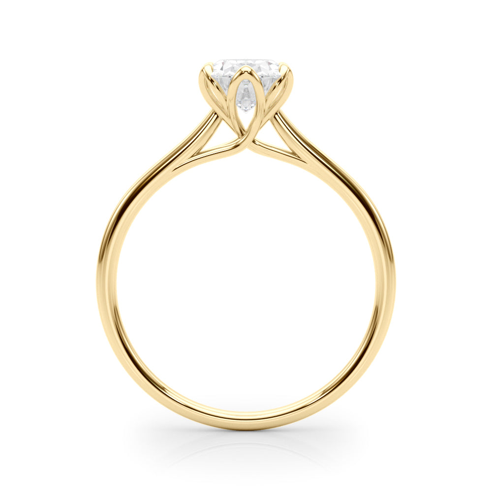 Oval Nature Inspired Lab Grown Diamond Engagement Ring - VS1 D/E/F | 14K & 18K Gold | 14K Rose Gold | Oval Lab Diamond | Picasso Gold & Diamond Chicago