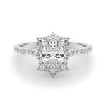 Oval Halo Lab Grown Diamond Engagement Ring - VS1 D/E/F | 14K & 18K Gold | 14K Rose Gold | Oval Lab Diamond | Picasso Gold & Diamond Chicago