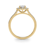 Oval Halo Lab Grown Diamond Engagement Ring - VS1 D/E/F | 14K & 18K Gold | 14K Rose Gold | Oval Lab Diamond | Picasso Gold & Diamond Chicago