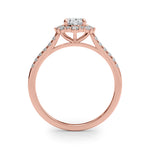 Oval Halo Lab Grown Diamond Engagement Ring - VS1 D/E/F | 14K & 18K Gold | 14K Rose Gold | Oval Lab Diamond | Picasso Gold & Diamond Chicago