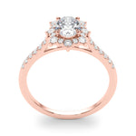 Oval Halo Lab Grown Diamond Engagement Ring - VS1 D/E/F | 14K & 18K Gold | 18K White Gold | Oval Lab Diamond | Picasso Gold & Diamond Chicago