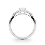 Emerald Cut Three Stone Lab Grown Diamond Engagement Ring - VS1 D/E/F | 14K & 18K Gold | 14K Rose Gold | Emerald Cut Lab Diamond | Picasso Gold & Diamond Chicago