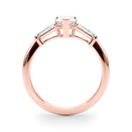 Pear Three Stone Lab Grown Diamond Engagement Ring - VS1 D/E/F | 14K & 18K Gold | 14K Rose Gold | Pear Lab Diamond | Picasso Gold & Diamond Chicago