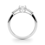 Pear Three Stone Lab Grown Diamond Engagement Ring - VS1 D/E/F | 14K & 18K Gold | 14K Rose Gold | Pear Lab Diamond | Picasso Gold & Diamond Chicago