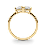 Oval-Emerald Two Stone Lab Grown Diamond Engagement Ring - VS1 D/E/F | 14K & 18K Gold | 14K Rose Gold | Oval-Emerald Lab Diamond | Picasso Gold & Diamond Chicago
