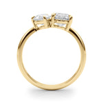 Pear Two Stone Lab Grown Diamond Engagement Ring - VS1 D/E/F | 14K & 18K Gold | 14K Rose Gold | Pear Lab Diamond | Picasso Gold & Diamond Chicago