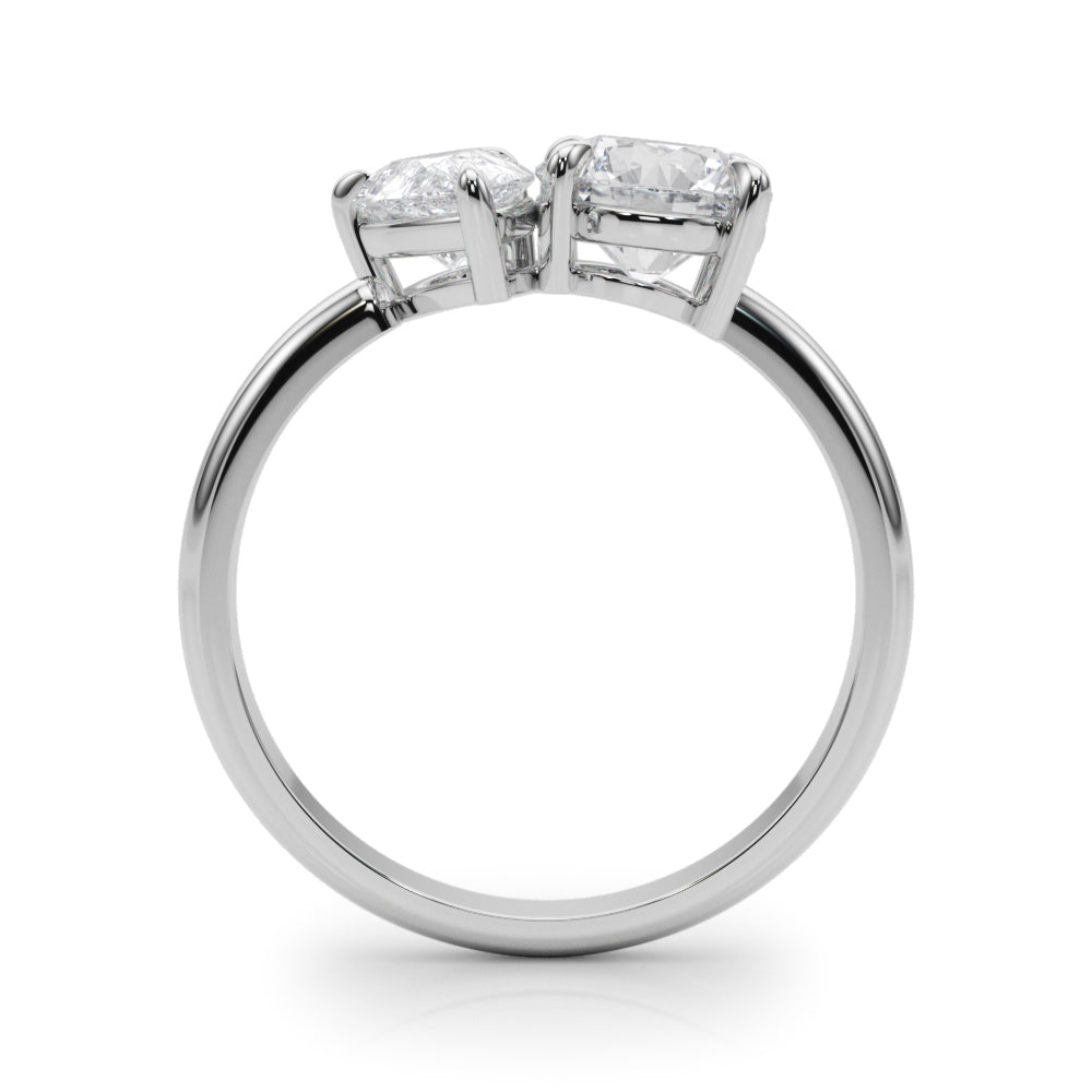 Pear Two Stone Lab Grown Diamond Engagement Ring - VS1 D/E/F | 14K & 18K Gold | 14K Rose Gold | Pear Lab Diamond | Picasso Gold & Diamond Chicago