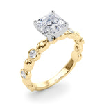 Round Single Row Lab Grown Diamond Engagement Ring - VS1 D/E/F | 14K & 18K Gold | 18K White Gold | Round Lab Diamond | Picasso Gold & Diamond Chicago