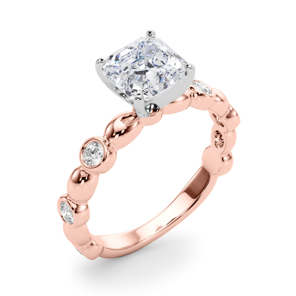 Round Single Row Lab Grown Diamond Engagement Ring - VS1 D/E/F | 14K & 18K Gold | 18K White Gold | Round Lab Diamond | Picasso Gold & Diamond Chicago