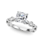 Round Single Row Lab Grown Diamond Engagement Ring - VS1 D/E/F | 14K & 18K Gold | 18K Yellow Gold | Round Lab Diamond | Picasso Gold & Diamond Chicago