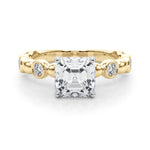 Round Single Row Lab Grown Diamond Engagement Ring - VS1 D/E/F | 14K & 18K Gold | 18K Rose Gold | Round Lab Diamond | Picasso Gold & Diamond Chicago