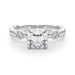 Round Single Row Lab Grown Diamond Engagement Ring - VS1 D/E/F | 14K & 18K Gold | Platinum | Round Lab Diamond | Picasso Gold & Diamond Chicago
