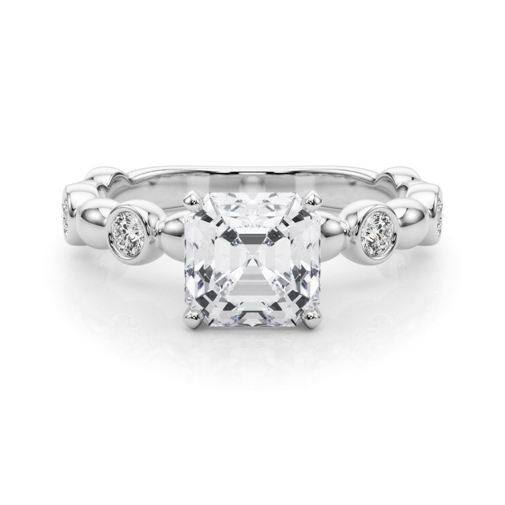Round Single Row Lab Grown Diamond Engagement Ring - VS1 D/E/F | 14K & 18K Gold | Platinum | Round Lab Diamond | Picasso Gold & Diamond Chicago