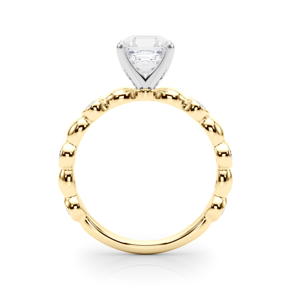 Round Single Row Lab Grown Diamond Engagement Ring - VS1 D/E/F | 14K & 18K Gold | Platinum | Round Lab Diamond | Picasso Gold & Diamond Chicago