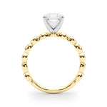 Round Single Row Lab Grown Diamond Engagement Ring - VS1 D/E/F | 14K & 18K Gold | Platinum | Round Lab Diamond | Picasso Gold & Diamond Chicago
