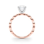 Round Single Row Lab Grown Diamond Engagement Ring - VS1 D/E/F | 14K & 18K Gold | Platinum | Round Lab Diamond | Picasso Gold & Diamond Chicago