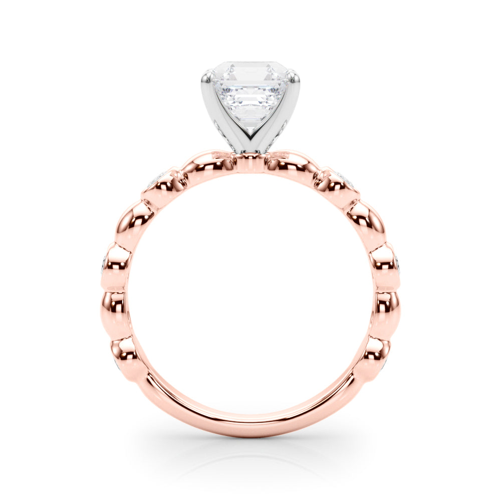 Round Single Row Lab Grown Diamond Engagement Ring - VS1 D/E/F | 14K & 18K Gold | Platinum | Round Lab Diamond | Picasso Gold & Diamond Chicago