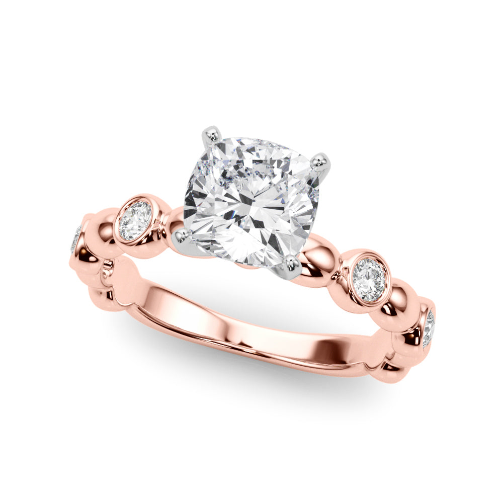 Round Single Row Lab Grown Diamond Engagement Ring - VS1 D/E/F | 14K & 18K Gold | Lab Grown Diamond Engagement Ring | Picasso Gold & Diamond | Chicago
