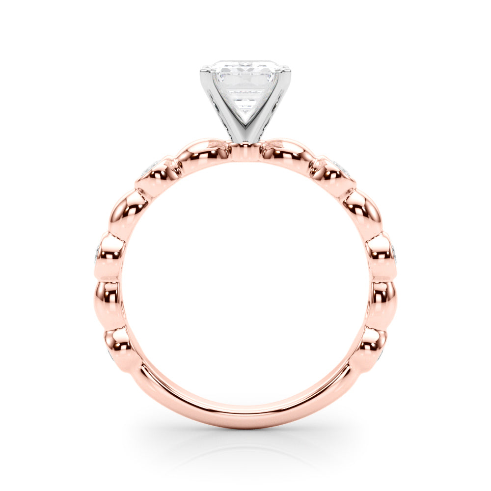 Round Single Row Lab Grown Diamond Engagement Ring - VS1 D/E/F | 14K & 18K Gold | 18K White Gold | Round Lab Diamond | Picasso Gold & Diamond Chicago