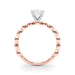 Round Single Row Lab Grown Diamond Engagement Ring - VS1 D/E/F | 14K & 18K Gold | 18K White Gold | Round Lab Diamond | Picasso Gold & Diamond Chicago