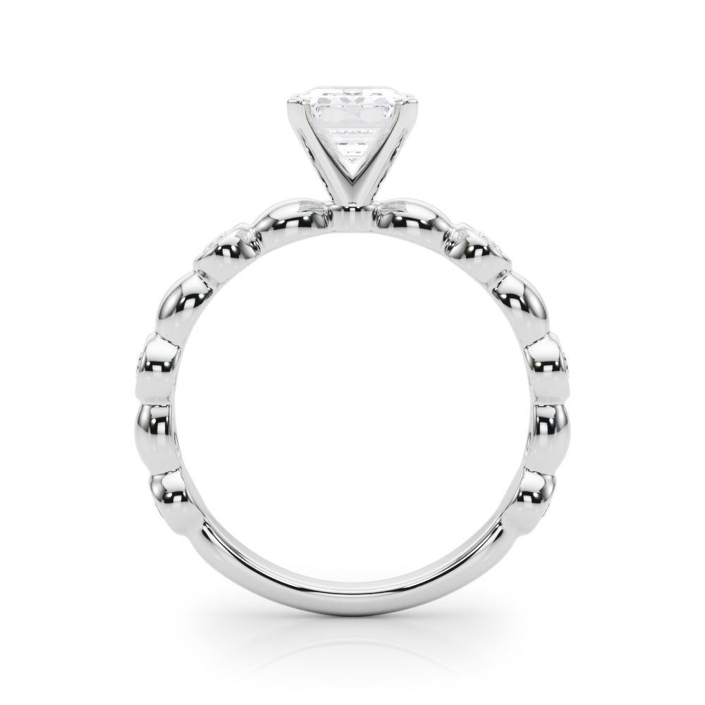 Round Single Row Lab Grown Diamond Engagement Ring - VS1 D/E/F | 14K & 18K Gold | 18K White Gold | Round Lab Diamond | Picasso Gold & Diamond Chicago