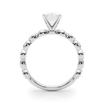 Round Single Row Lab Grown Diamond Engagement Ring - VS1 D/E/F | 14K & 18K Gold | 18K White Gold | Round Lab Diamond | Picasso Gold & Diamond Chicago
