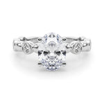 Round Single Row Lab Grown Diamond Engagement Ring - VS1 D/E/F | 14K & 18K Gold | 14K White Gold | Round Lab Diamond | Picasso Gold & Diamond Chicago