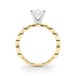 Round Single Row Lab Grown Diamond Engagement Ring - VS1 D/E/F | 14K & 18K Gold | 14K White Gold | Round Lab Diamond | Picasso Gold & Diamond Chicago