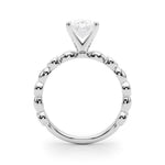 Round Single Row Lab Grown Diamond Engagement Ring - VS1 D/E/F | 14K & 18K Gold | 14K Yellow Gold | Round Lab Diamond | Picasso Gold & Diamond Chicago